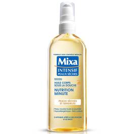 Mixa, Intensif Peaux Sèches - Huile corps sous la douche Nutrition Minute, le flacon de 150 ml