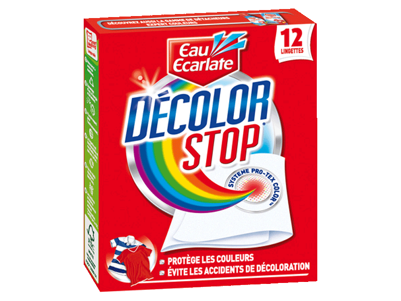 Decolor Stop - Lingettes anti-decoloration, la boite de 12