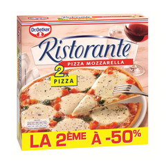 Ristorante pizza mozzarella 2x355g dont 50% sur la 2eme