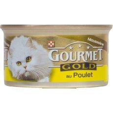 Aliment pour chat Mousseline au poulet GOURMET Gold, 85g