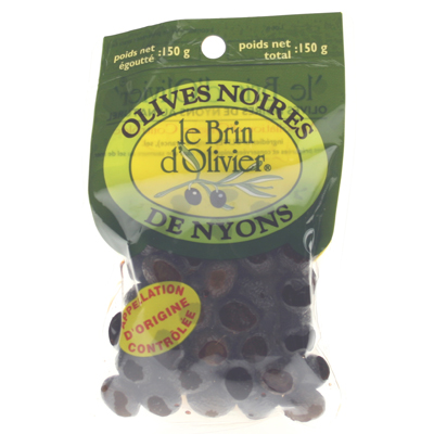 Le Brin d'Olivier olives noires de pays sachet 150g