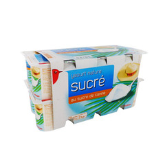 Auchan yaourt nature sucre 16x125g