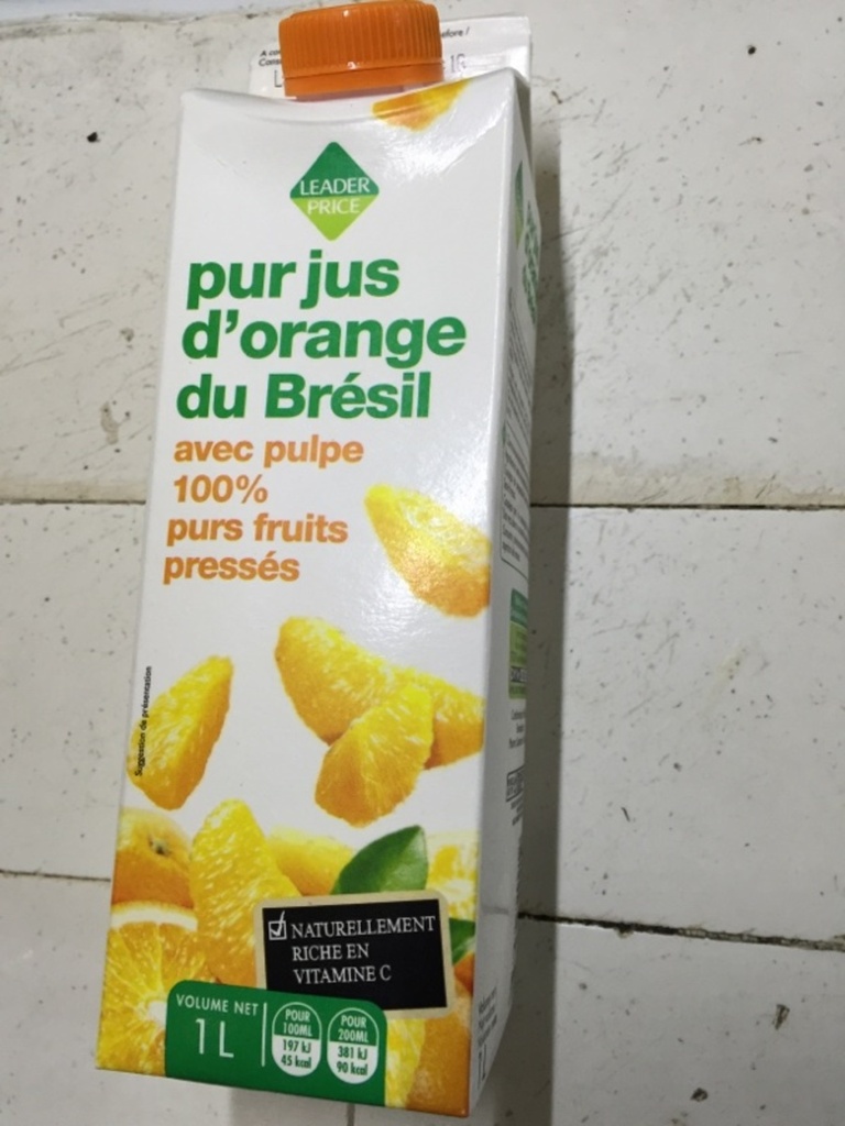Pur jus d'orange Brésil 1l