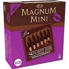 Magnum mini flirty kiss gateau chocolat x6 -300ml