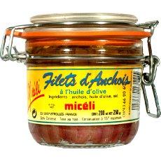 Filet d'anchois allonges a l'huile d'olive Le Parfait MICELI, 250g