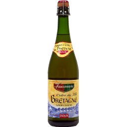 Cidre doux de Bretagne, saveur & origine, la bouteille,75cl
