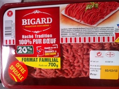 Hache tradition 20% matiere grase Bigard 700g