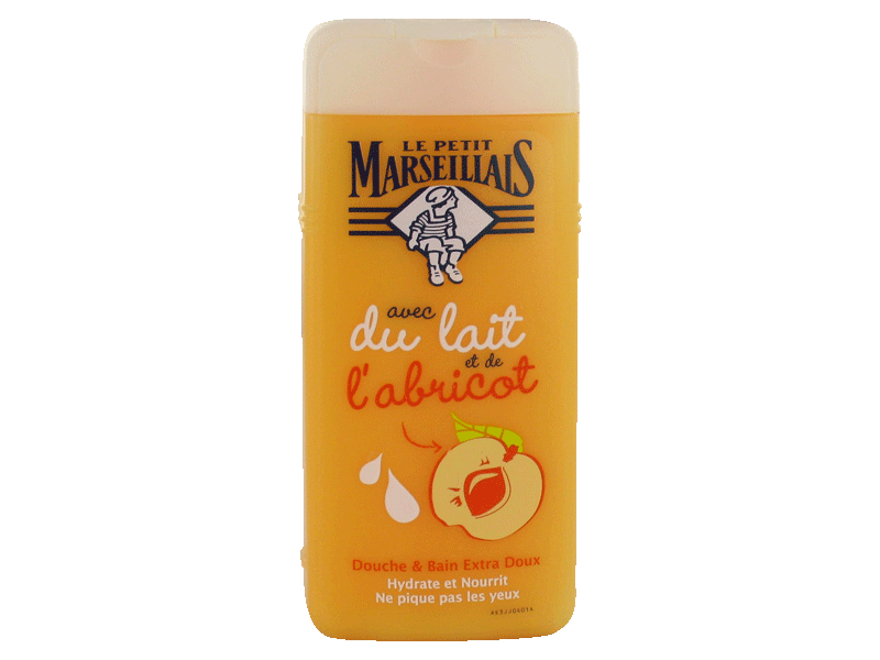 Douche/bain Petit Marseillais Enfants lait abricot 400ml