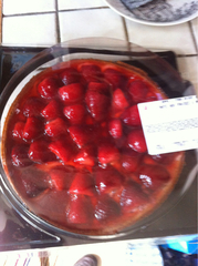 Tarte aux fraises, 6 parts, 850g