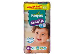 Pampers active fit 7-18kg value + T4 maxi x58
