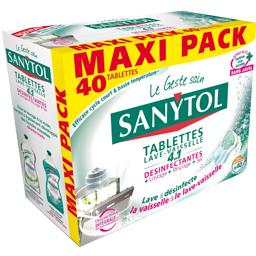 Sanytol, Tablettes lave vaisselle 4 en 1, la boite de 40 tablettes