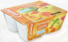 Compotes pomme abricot allégées 4x100g