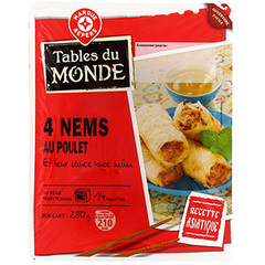 Nems Tables du Monde Poulet x4 280g
