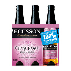 Ecusson rosé 3x33cl promo 2014 3%vol