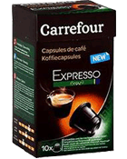 Capsules de cafe Expresso Brazil