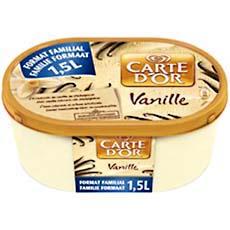 Creme glacee vanille CARTE D'OR, 1,5l