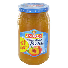 Confiture peches allegee Allegee bocal 350g