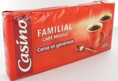 Cafe moulu familial corse et genereux 4 paquets de 250g