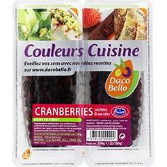 Cranberries sechees & sucrees - Couleurs Cuisine
