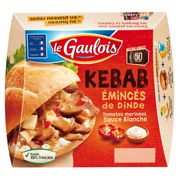 Kebab burger Le Gaulois 140g