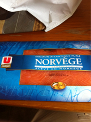 Saumon fume de Norvege U, 10 tranches, 375g