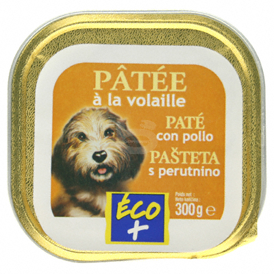Patee pour chiens Eco+ Volaille 300g