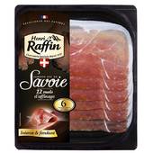 Henri Raffin jambon sec de Savoie 12 mois d'affinage 6 tranches 90g