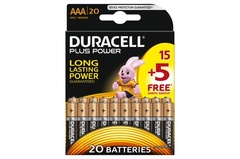 Piles Duracell Plus Power AAA 15 + 5