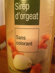 Sirop orgeat Carrefour