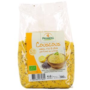Couscous Maïs, Riz & Chia parfumé au Citron