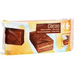 Gateaux moelleux, Cacao