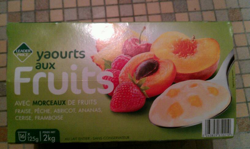 Yaourt aux fruits 16x125g