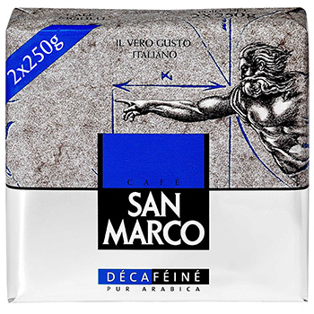 Cafe moulu San Marco Decafeine 2x250g