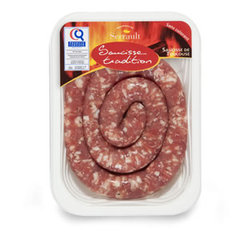 Saucisse Tradition - Saucisse de Toulouse certifiee Sans colorant, sans conservateur porc frais origine sud ouest, 86 % de maigre