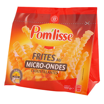 Frites micro-ondables Pom'lisse 150g