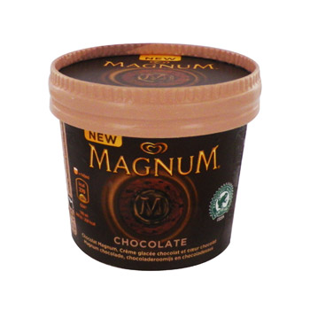 Magnum Crème glacée chocolat le pot de 140 ml
