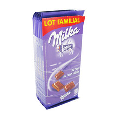 Milka Chocolat au lait du Pays Alpin le lot de 5 tablettes de 100 gr - 