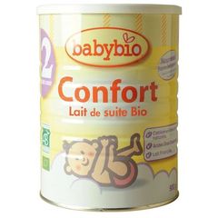 Lait infantile bio en poudre Confort 2eme age BABYBIO, 900g
