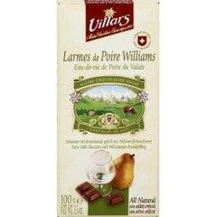 Chocolat au lait a la liqueur Larmes de poire williams VILLARS, 100g