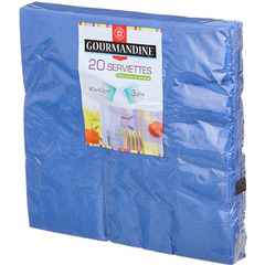 Serviettes Bleues Gourmandine 40x40 x20