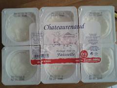 Fromage blanc au lait pasteurise CHATEAURENAUD, 40%MG, 6x100g