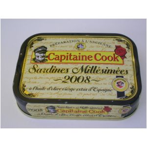 Sardines millesimees 2009, a l'huile d'olive vierge extra, la boite de 115g