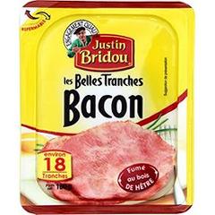 Bacon JUSTIN BRIDOU, 18 tranches fines, 180g