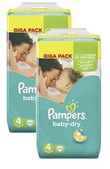 Pampers babydry gigapack couches bebe t4 maxi x120