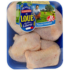 Cuisses de poulet jaune Loué Barquette 900g
