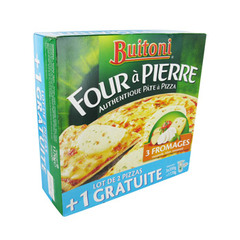 Pizza surgelée Buitoni 3 fromages 2x390g