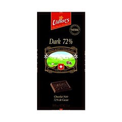 Chocolat noir 72%Villars Tablette degustation 100g