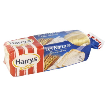 Harry's pain de mie nature extra moelleux tranché x24 - 500g