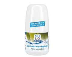 Deodorant bio fraicheur vegetale a l'aloe vera SO BIO, bille de 50ml