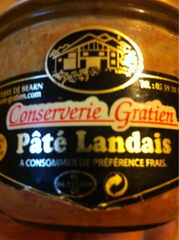 Conserverie Gratien Pâté landais (11% de foie gras) le pot de 180 g